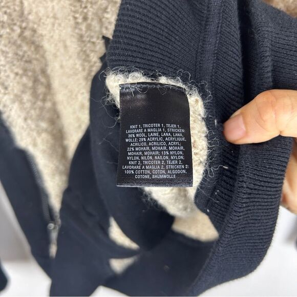 ANTHROPOLOGIE SPARROW Boucle Teddy wool blend zipper jacket size S - Picture 8 of 9